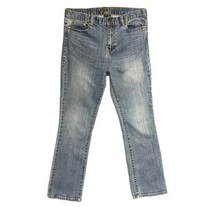 Lauren Jeans Co Ralph Lauren Size 6 Blue Classic Straight‎ Stretch Preppy Casual